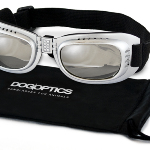 Dogoptics Hundebrille Biker Silver / Mirror