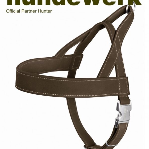Hunter Norwegergeschirr Hunting Nubuk Braun