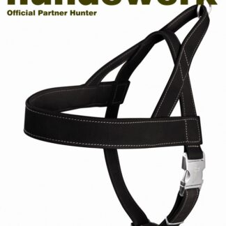 Hunter Norwegergeschirr Hunting Nubuk Schwarz