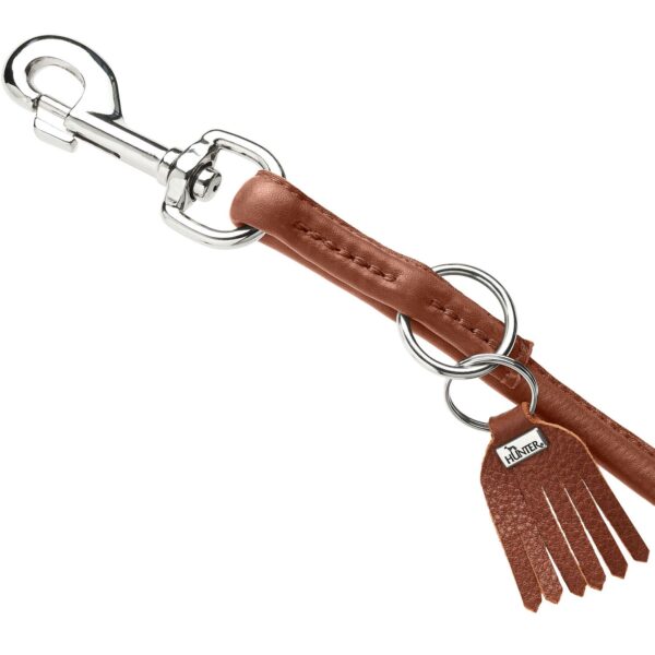 Hunter Verstellbare Führleine Round & Soft München cognac – Bild 7