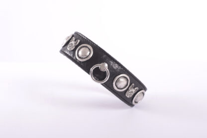 Malucchi Bulldoggenhalsband Francais Schwarz