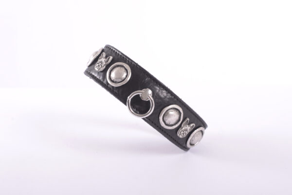 Malucchi Bulldoggenhalsband Francais Schwarz