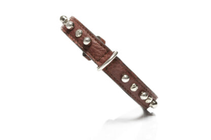 MALUCCHI Halsband Bullet Braun 2 cm