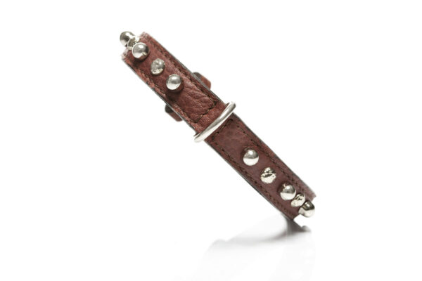 MALUCCHI Halsband Bullet Braun 2 cm