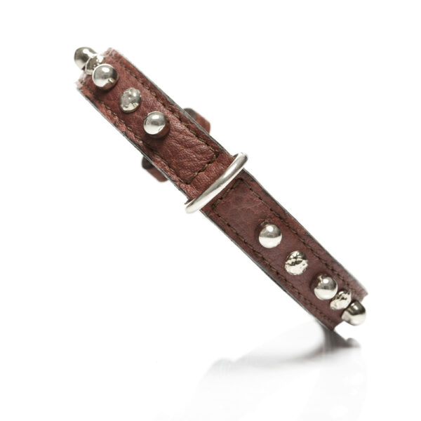 MALUCCHI Halsband Bullet Braun 2 cm