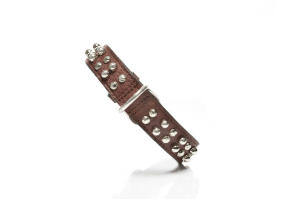 MALUCCHI Halsband Bullet Braun 3 cm