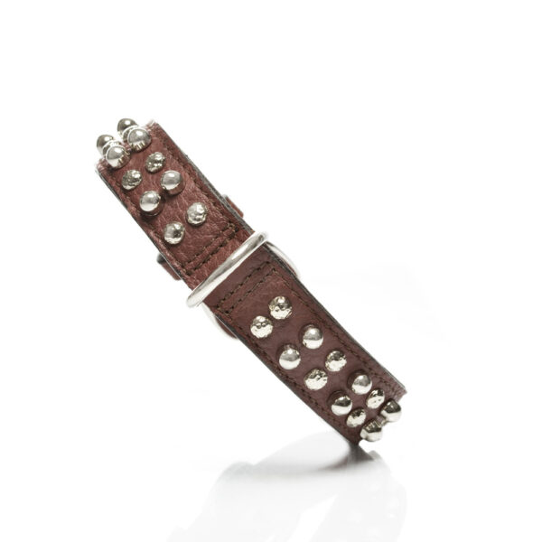 MALUCCHI Halsband Bullet Braun 3 cm