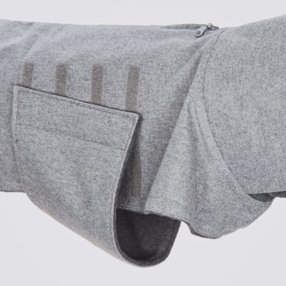 CLOUD7 Hundemantel Brooklyn Flanell Grey – Bild 2