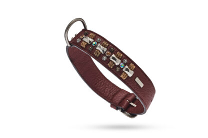 MALUCCHI Halsband Petra Braun 4 cm