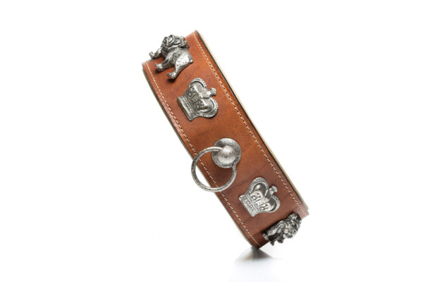 MALUCCHI Bulldoggen Halsband Royal Braun