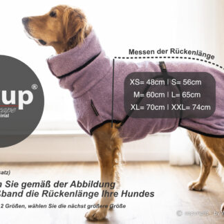 Actionfactory Hundebademantel Blau