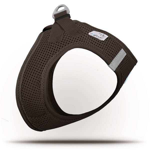 CURLI Weste Harness Verschluss AIR-MESH Braun