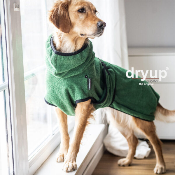 Actionfactory Hundebademantel Grün