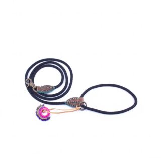 DWAM Hundeleine Nylon Schwarz