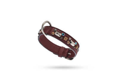 MALUCCHI Halsband Petra Braun 3 cm