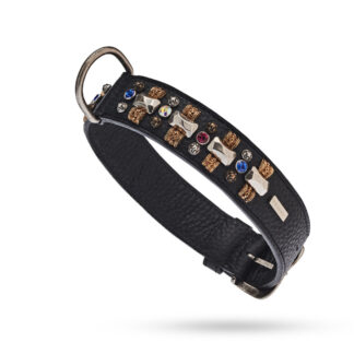 MALUCCHI Halsband Petra Schwarz 2 cm
