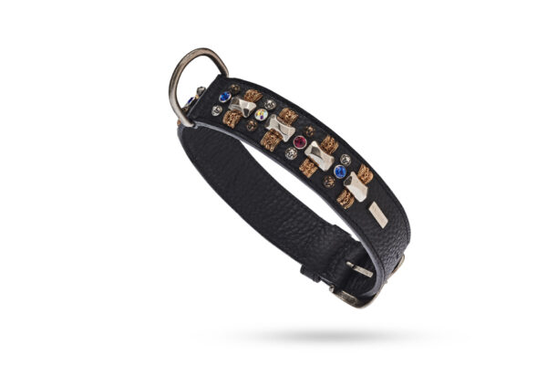 MALUCCHI Halsband Petra Schwarz 4 cm