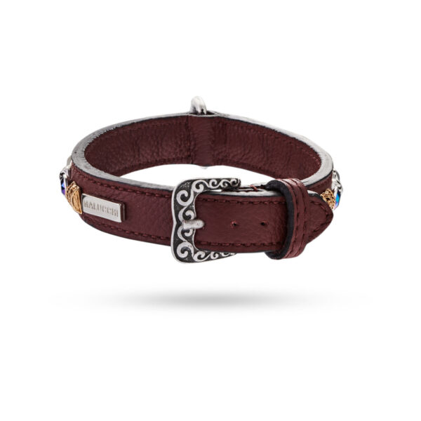 MALUCCHI Halsband Petra Braun 2 cm