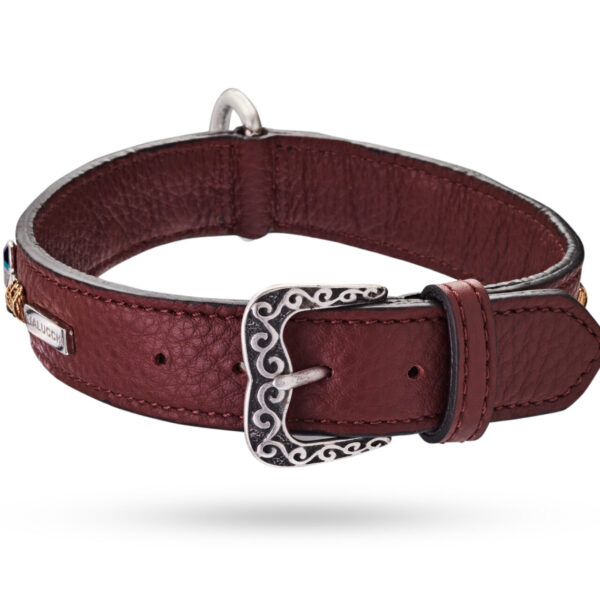 MALUCCHI Halsband Petra Braun 3 cm