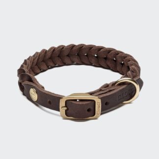 CLOUD7 Halsband Central Park Saddle Brown Gold