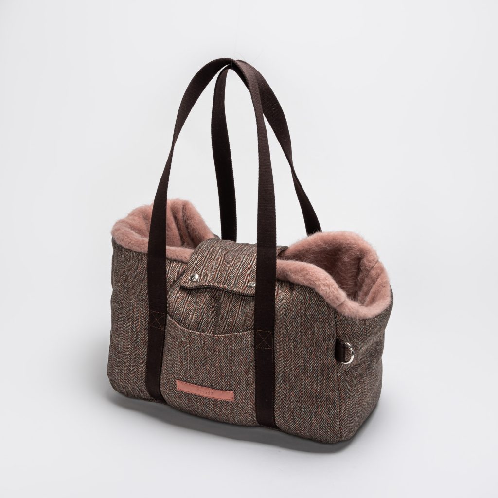 Cloud7 Hundetasche Milano Herringbone Brown hundewerk