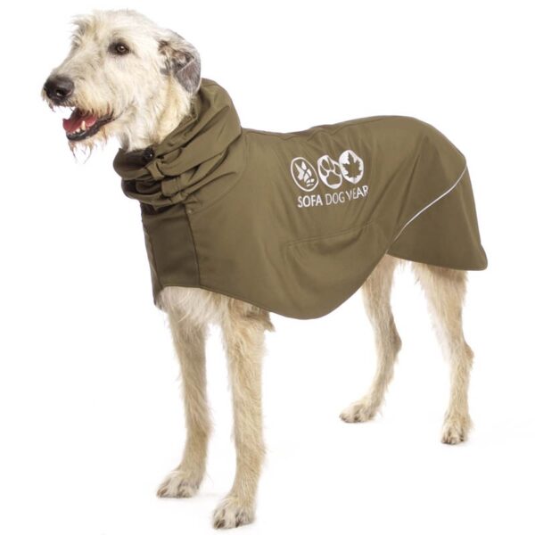 Sofa Dog Wear Hunderegenmantel Manuel khaki