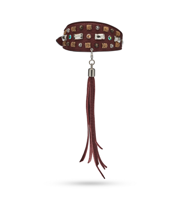 MALUCCHI Windhund Halsband Petra Braun