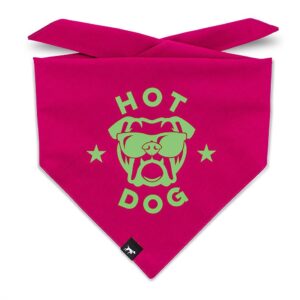 DUFTMARKE Hundehalstuch Hot Dog rot