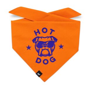 DUFTMARKE Hundehalstuch Hot Dog orange