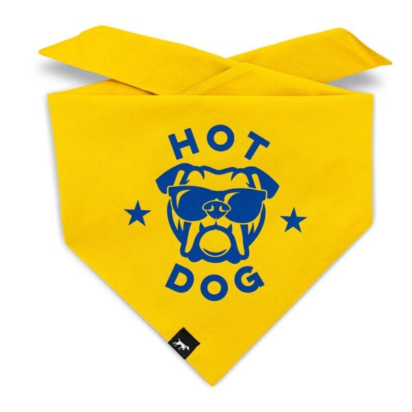 DUFTMARKE Hundehalstuch Hot Dog gelb