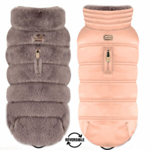 MILK&PEPPER ENYA Wendemantel Grau/Pink
