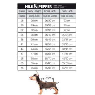 MILK&PEPPER Hundemantel Campus Blau
