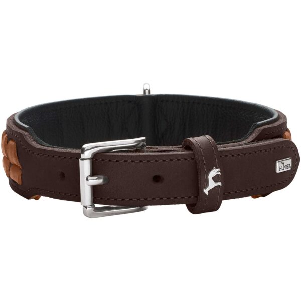 Hunter Halsband El Paso dunkelbraun/schwarz – Bild 2
