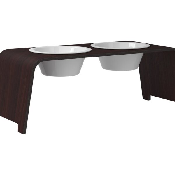 dogBar® Eiche dunkel mit Porzellan Gr. L