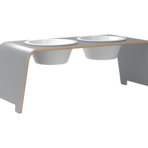 dogBar®- HPL grau mit Porzellan