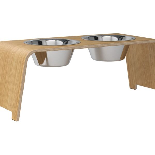 dogBar®- Eiche hell mit Edelstahl