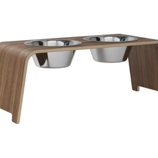 dogBar®- Nussbaum mit Edelstahl