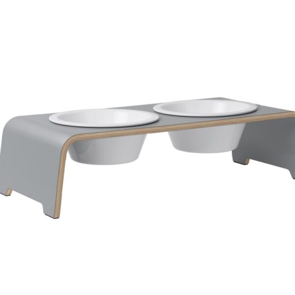 dogBar®- HPL grau mit Porzellan