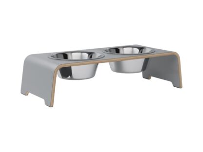dogBar®- HPL grau mit Edelstahl