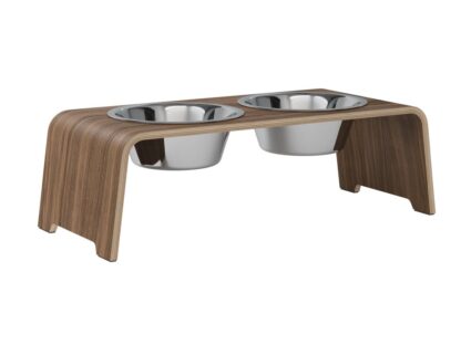 dogBar®- Nussbaum mit Edelstahl