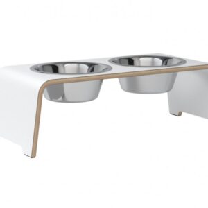 dogBar®- HPL weiß mit Edelstahl