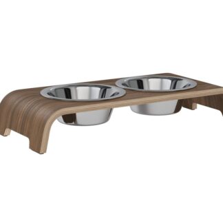 dogBar®- Nussbaum mit Edelstahl