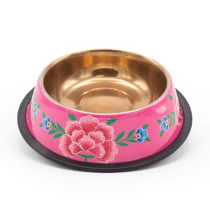 DWAM Hundenapf Flower Fest Pink