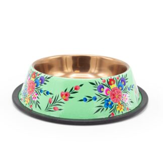 DWAM Hundenapf Flower Fest Turquoise