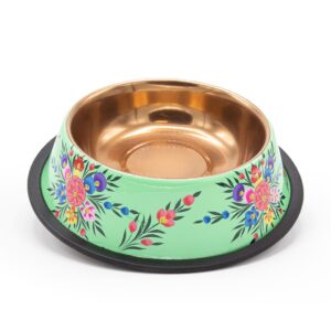 DWAM Hundenapf Flower Fest Turquoise