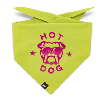 DUFTMARKE Hundehalstuch Hot Dog grün