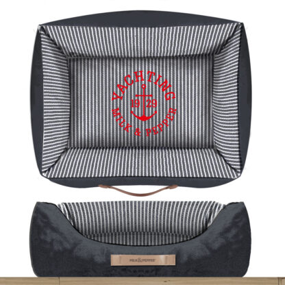 Milk&Pepper Hundebett Yachting Blau
