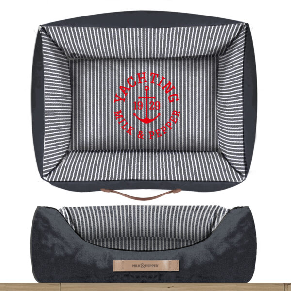 Milk&Pepper Hundebett Yachting Blau