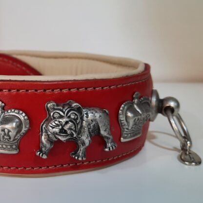 MALUCCHI Bulldoggen Halsband Royal Rot – Bild 2