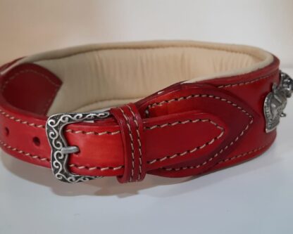 MALUCCHI Bulldoggen Halsband Royal Rot – Bild 3